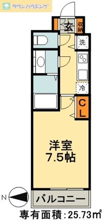 メゾン・ド・ヴィレ千葉中央の物件間取画像